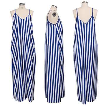 FANDEE Women's Maxi Dress for Summer Beach Style