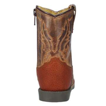 Smoky Mountain Boots Toddlers' Autry Western Boot, Brown Distress/Brown Crackle, Medium, Size 9 US