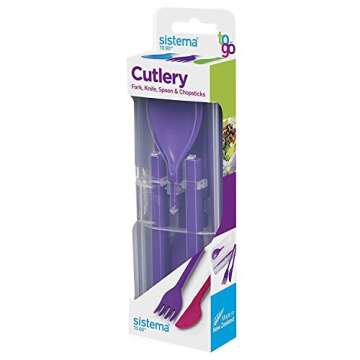 Sistema To Go Collection Cutlery Set - Portable and Safe