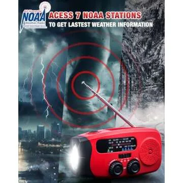 Emgykit Hand Crank Emergency Radio with SOS and Flashlight
