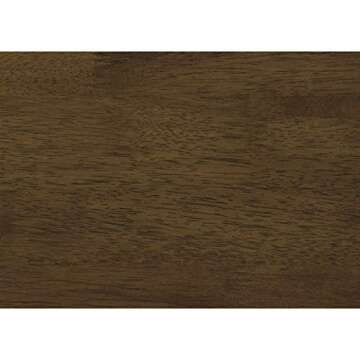 Lexicon Mid Century Modern Accent Chair with Solid Wood Frame in Walnut Finish, Upholstered Living Room Lounge Arm Chair, Thick and Comfy Innerspring Seat Cushion, Linen-Look Fabric, Gray