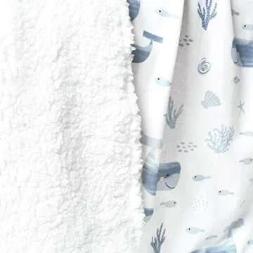 Lush Decor Baby Seaside Sherpa Blanket Soft and Adorable