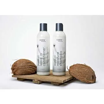 EDEN BodyWorks Coconut Shea Leave-In Conditioner | 8 oz | Moisturize, Define Curls, Add Shine - Packaging May Vary