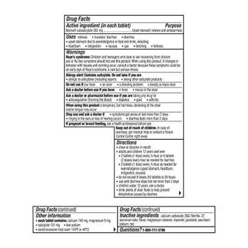 Pepto Bismol Original Tablets - Fast Digestive Relief