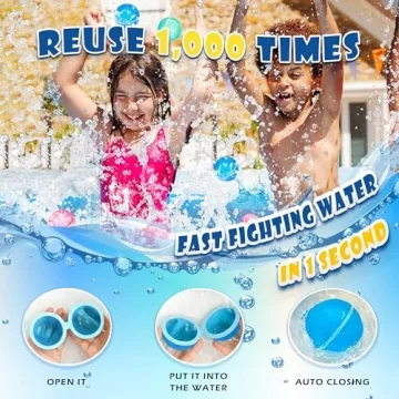 Reusable Silicone Water Balloons - Summer Fun for Kids & Adults