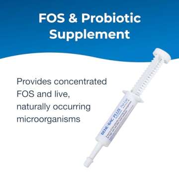 Pet-Ag Bene-Bac Plus Pet Gel - 15 g Syringe - FOS & Probiotics for Dogs, Cats, Exotic & Wildlife Mammals