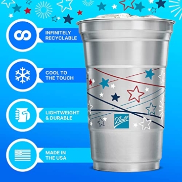Ball Aluminum Cup 20 oz. Recyclable Party Cups