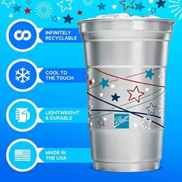 Ball Aluminum Cup 20 oz. Recyclable Party Cups