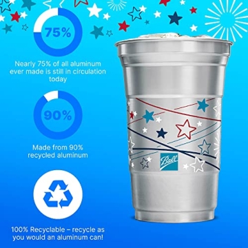 Ball Aluminum Cup 20 oz. Recyclable Party Cups