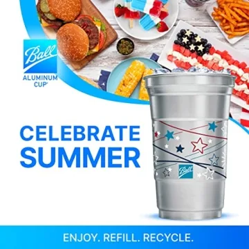 Ball Aluminum Cup 20 oz. Recyclable Party Cups