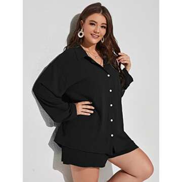 Plus Size Casual 2 Piece Outfits for Women - Stylish Set
