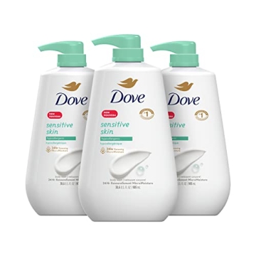 Dove Sensitive Skin Body Wash 3-Pack – Hypoallergenic & Moisturizing