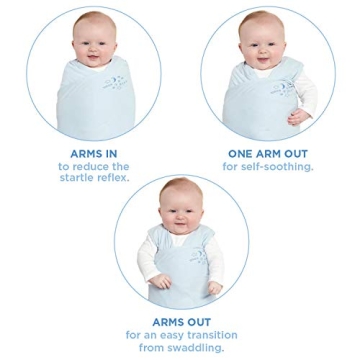 HALO Cotton Sleepsack Swaddle, Safe & Adjustable Blanket