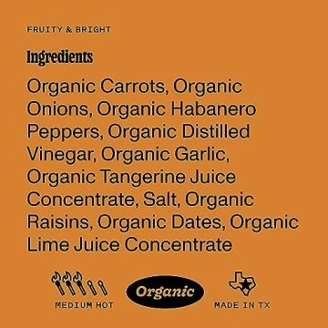 Yellowbird Organic Habanero Hot Sauce Medium Hot Flavor