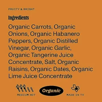 Yellowbird Organic Habanero Hot Sauce Medium Hot Flavor