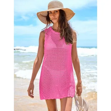 ANRABESS Crochet Beach Cover Up for Women - Summer Essentials