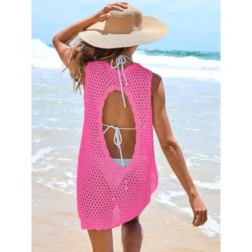 ANRABESS Crochet Beach Cover Up for Women - Summer Essentials