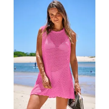 ANRABESS Crochet Beach Cover Up for Women - Summer Essentials