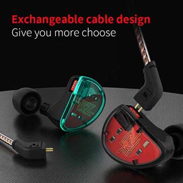 KZ AS10 in Ear Monitor Earbuds Headphone, Pure 5 Balanced Armature 5BA KZ Earbuds Earphone, Musician in Ear Monitor Headphone High Fidelity HiFi Headset (No Microphone, Green)…