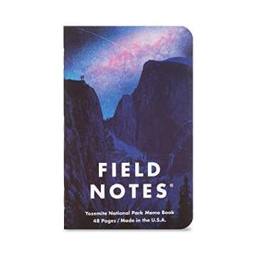Field Notes: National Parks Series (Series A - Yosemite, Acadia, Zion) - Graph Paper Memo Book 3-Pac...