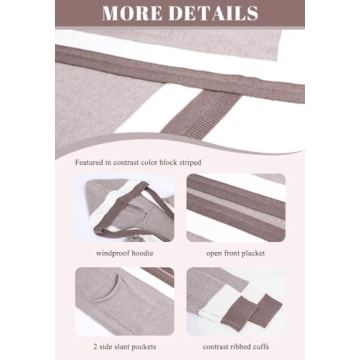 Chouyatou Women's Stylish Color Block Oversized Cardigan