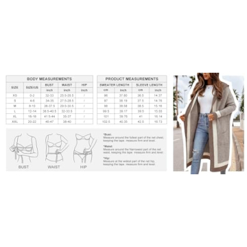 Chouyatou Women's Stylish Color Block Oversized Cardigan