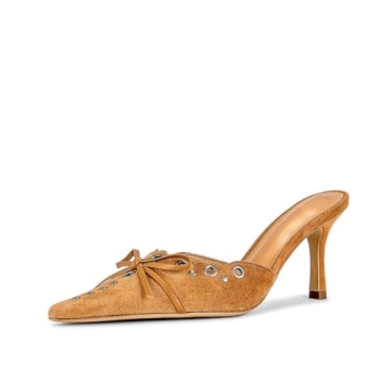 Stylish keleimusi Mid Heel Slip On Pumps for Women