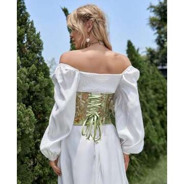 Alivila.Y Vintage Denim Corset for Themed Parties