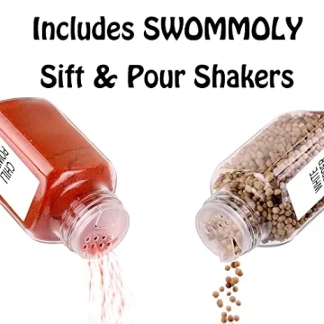 24 Pcs Glass Spice Jars Set for Organized Cooking