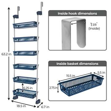 Smart Design Over-The-Door Organizer for Easy Storage