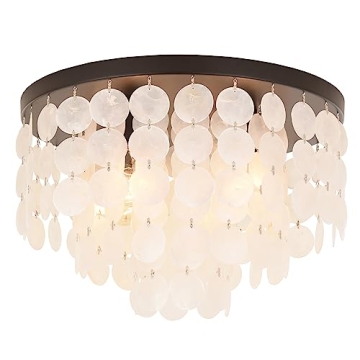 Elegant ALICE HOUSE Capiz Shell Ceiling Light for Home