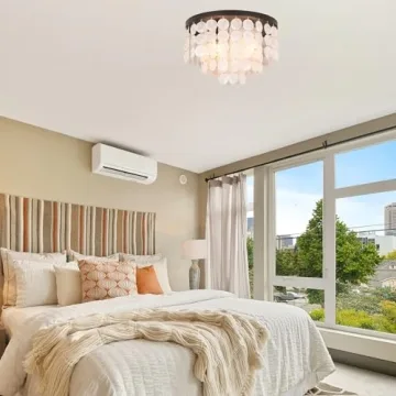 Elegant ALICE HOUSE Capiz Shell Ceiling Light for Home