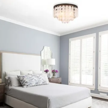 Elegant ALICE HOUSE Capiz Shell Ceiling Light for Home