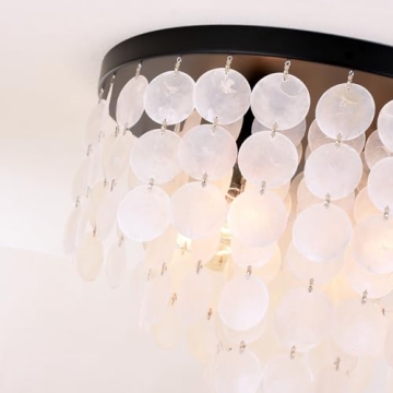 Elegant ALICE HOUSE Capiz Shell Ceiling Light for Home