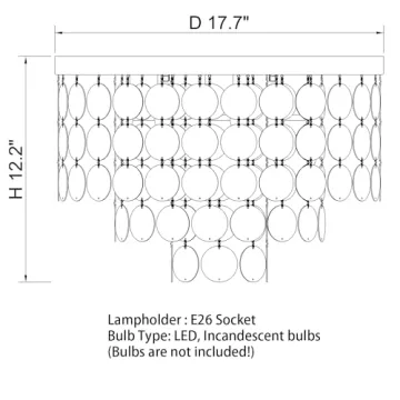 Elegant ALICE HOUSE Capiz Shell Ceiling Light for Home