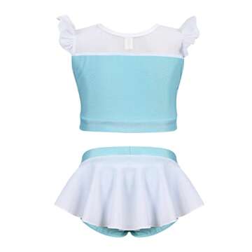 AmzBarley Girls Princess Swimsuit 2 Pieces Swimwear Bathing Suit Little Kids Beach Sport Pool Party ...