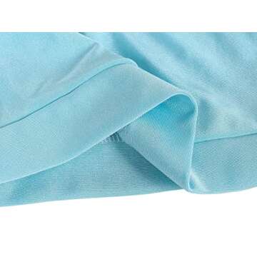 AmzBarley Girls Princess Swimsuit 2 Pieces Swimwear Bathing Suit Little Kids Beach Sport Pool Party Hight Waist Bikini Set Ruffle Tankini Swimming Set Light Blue-98 Size 8(7-8Years)