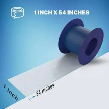 Niveus Gentle Silicone Tape Strips - Dentist Developed, Clear Soft Perforated Silicone Adhesive, FSA HSA Approved, for Sensitive Skin (1 Clear Roll)