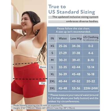 Goat Union 2" Period Underwear Boxer Briefs Boy-shorts, Organic Cotton Lining, Hi-Waisted & Heavy Flow, FSA HSA Approved,Lava Fall, M