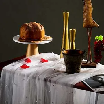 Elegant 10ft Pearl Table Runner for Weddings & Parties