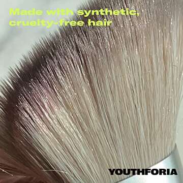 Youthforia Blush Brush, Soft Angled Makeup Brush For Blending Powder, Cream, & Liquid Formulas, Creates A Flawless Finish, Vegan & Cruelty-Free