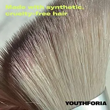 Youthforia Blush Brush, Soft Angled Makeup Brush For Blending Powder, Cream, & Liquid Formulas, Creates A Flawless Finish, Vegan & Cruelty-Free