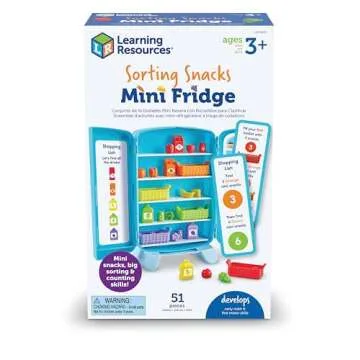 Learning Resources Sorting Snacks Mini Fridge for Toddlers