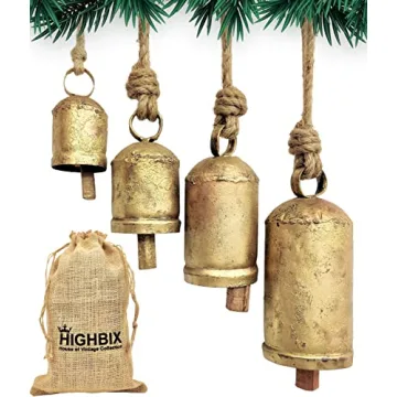 Vintage Rustic Harmony Cow Bells - Handmade Christmas Decor