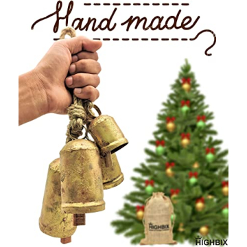 Handmade Vintage Rustic Harmony Cow Bells Christmas Decor
