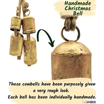 Handmade Vintage Rustic Harmony Cow Bells Christmas Decor