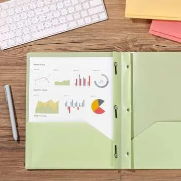 Mr. Pen Plastic Folders - 5 Pack for Easy Organization