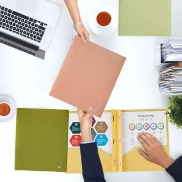 Mr. Pen Plastic Folders - 5 Pack for Easy Organization