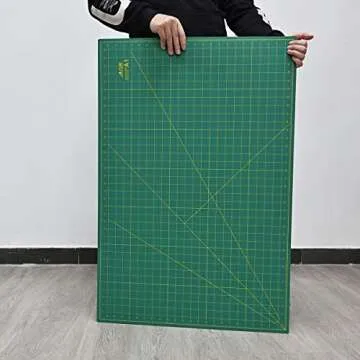 ArtAt Self Healing Cutting Mat: 24 x 36 inch Green Large 5-Ply Double-Sided Durable Non-Slip PVC Cutting Mat for Sewing Quilting Scrapbooking Art & Crafts projects…