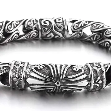 Unique Retro Tribal Men's Bracelet - Durable Stainless Steel